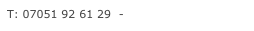 T: 07051 92 61 29 - E-Mail senden